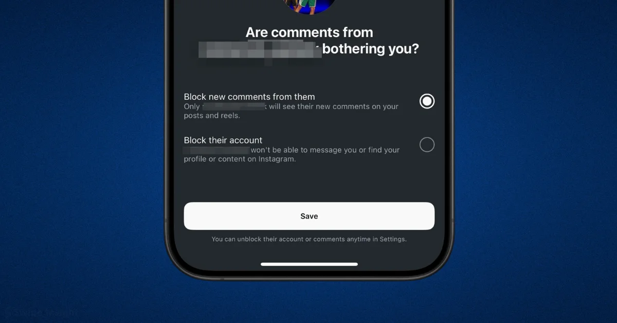 Instagram Introduces New Blocking Options After Comment Deletion