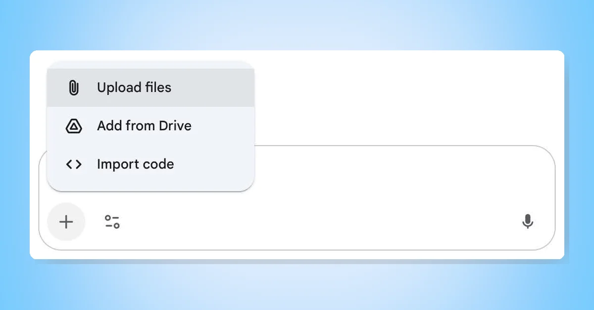GeminiApp now supports audio files in multi-file uploads with ZIP support