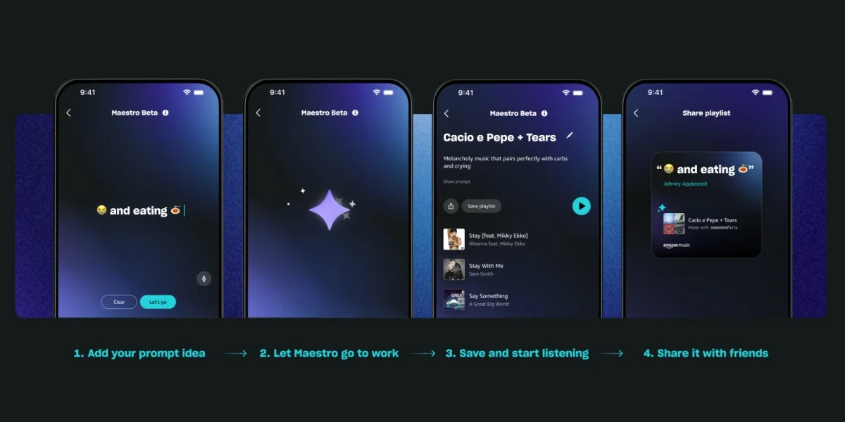 Amazon Music launches Maestro, a new AI playlist generator in beta