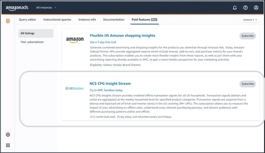 Amazon Marketing Cloud now supports offline sales insights