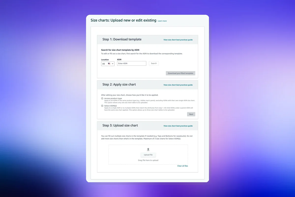 Amazon Launches New Size Chart Self-Serve Tool for Brand Registry Members