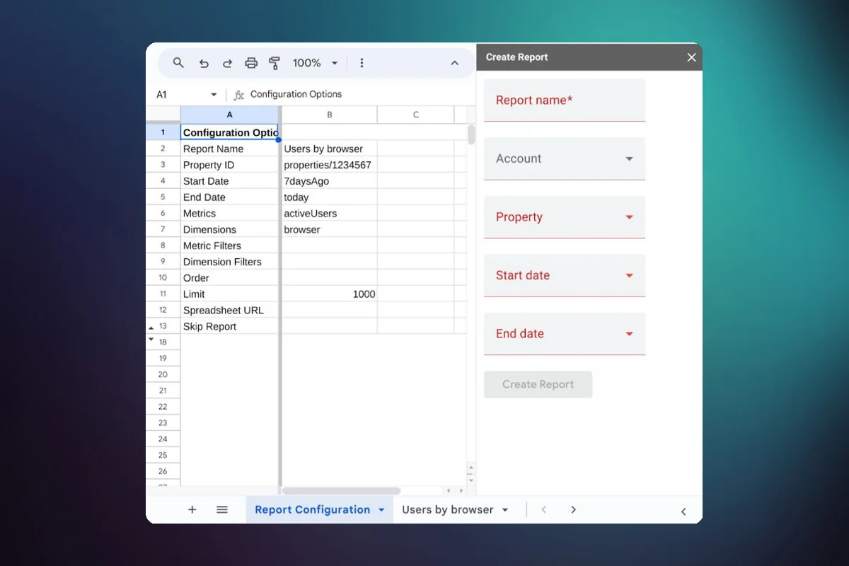 Official GA4 Add-On Now Includes Dimension and Metric Filters for Google Sheets