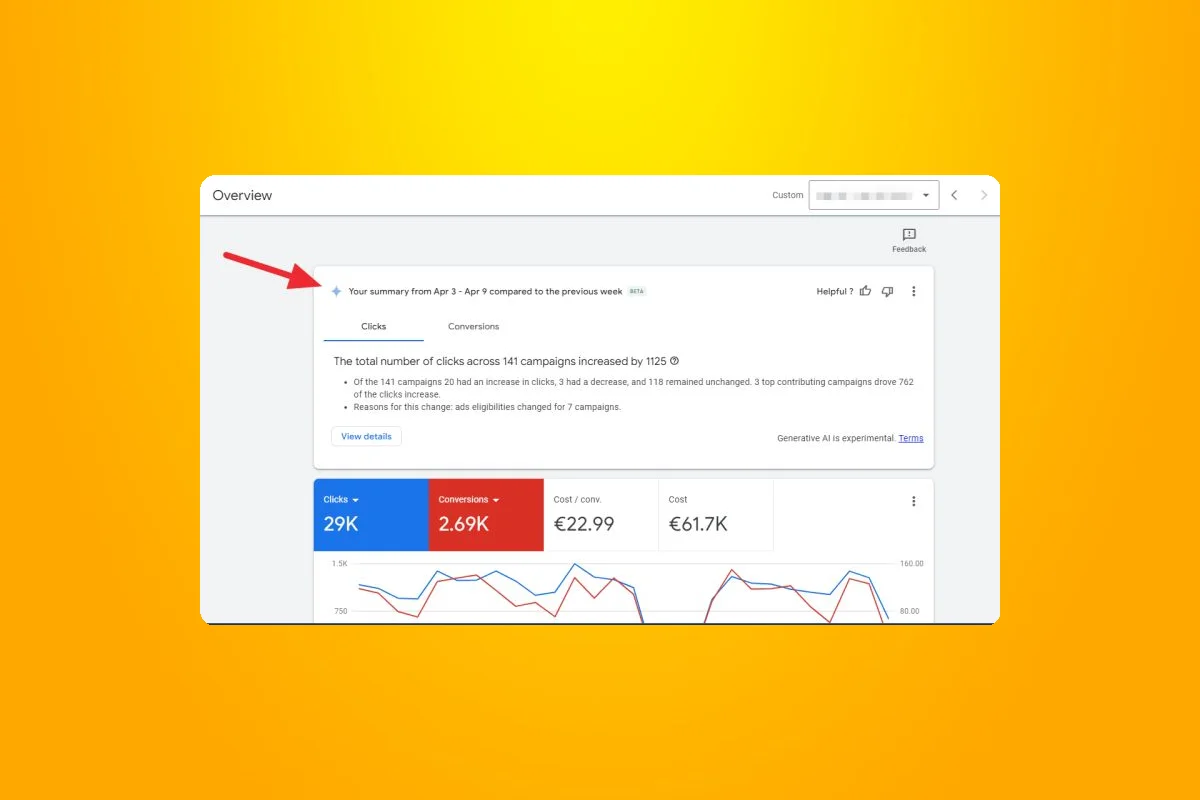 New AI-Generated Summary Section Now in Beta in Google Ads Overview