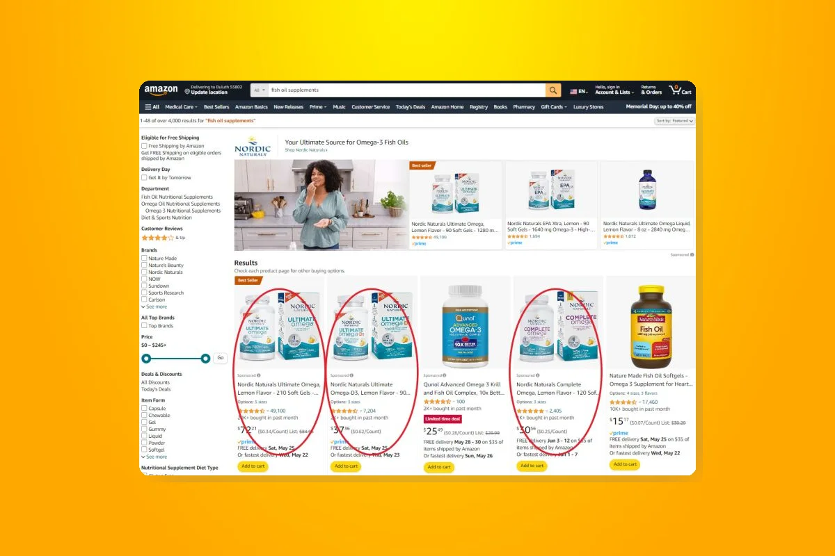 Amazon Sponsored Products Top of Search Ads Now 39% More Effective Year Over Year