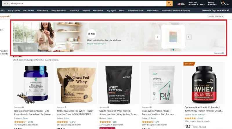 Amazon Tests New Design for Sponsored Brand Creatives, Highlights Visual Appeal