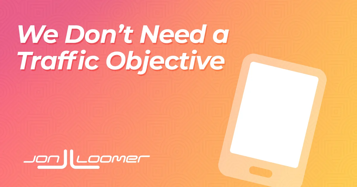 Meta's Traffic Objective: Unnecessary and In Need of Fixes