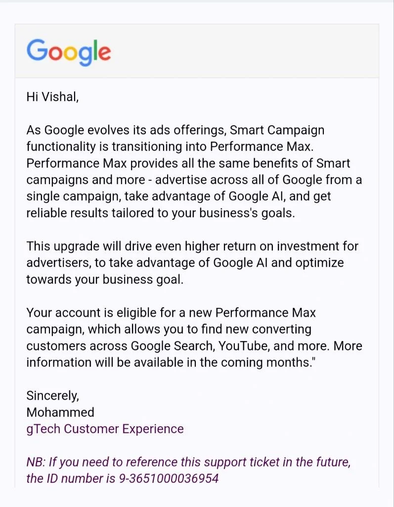  Google Phases Out Smart Campaigns in Favor of Performance Max