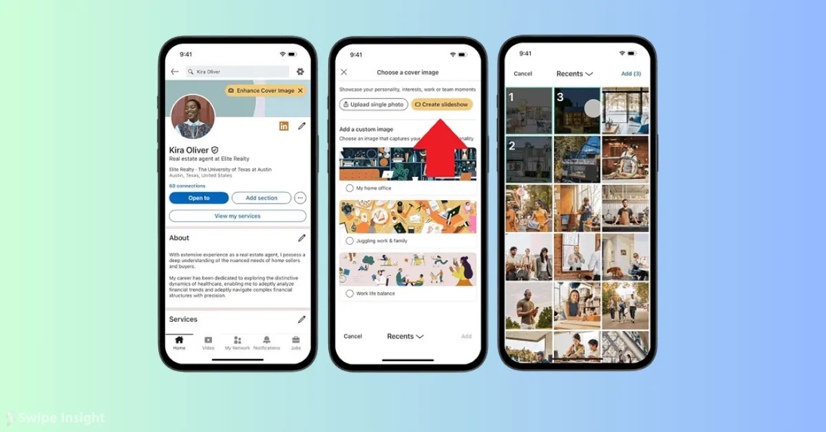LinkedIn Introduces Revolving Slideshow for Profile Banners