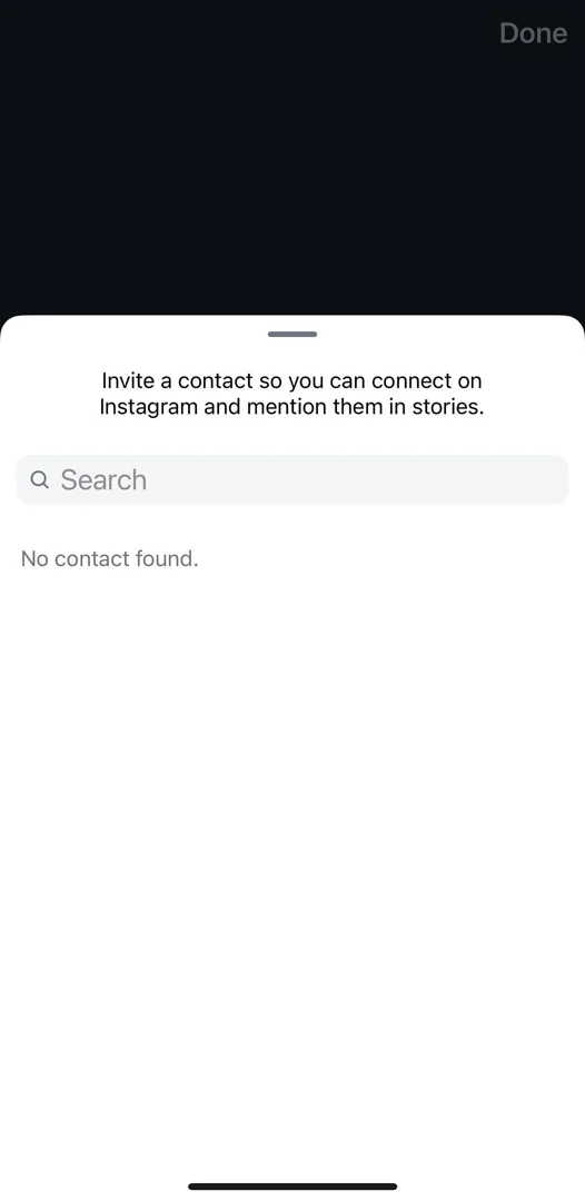 invite contact instagram