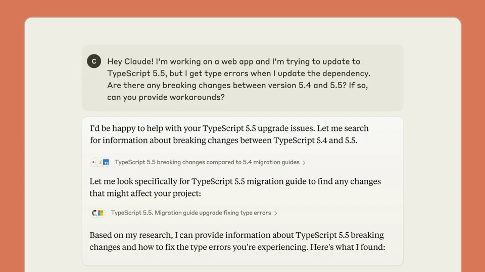 Claude introduces web search for real-time information and accurate responses