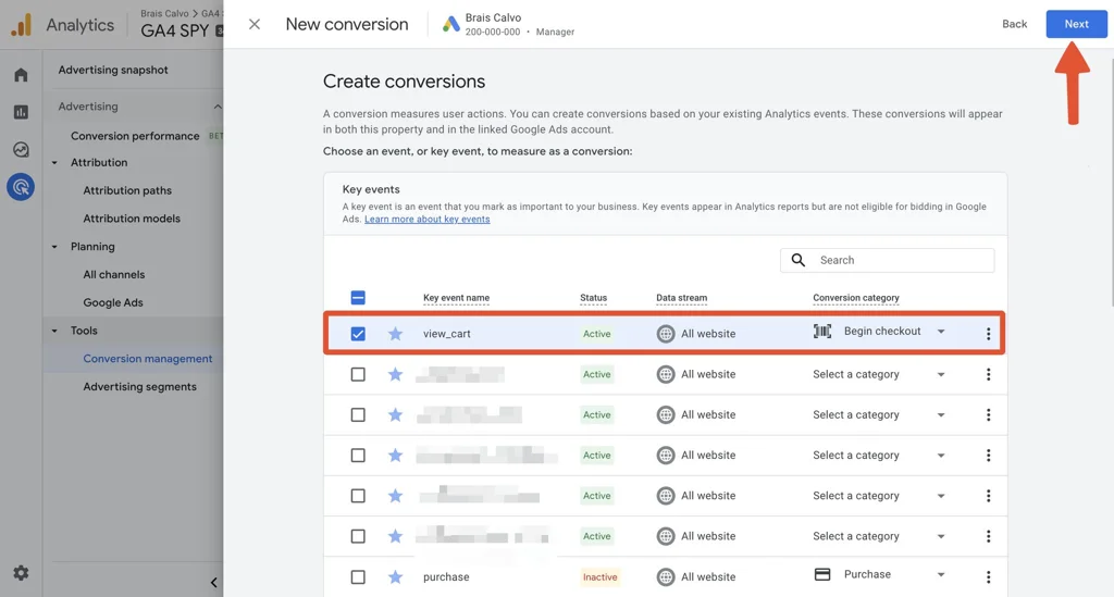 GA4 adds Conversion Management Section for easy Google Ads conversion management
