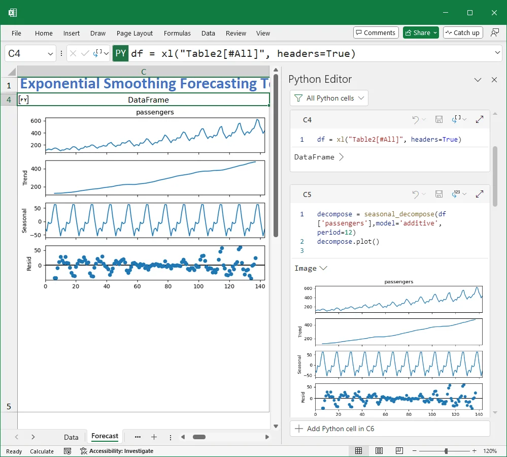 excel python cells