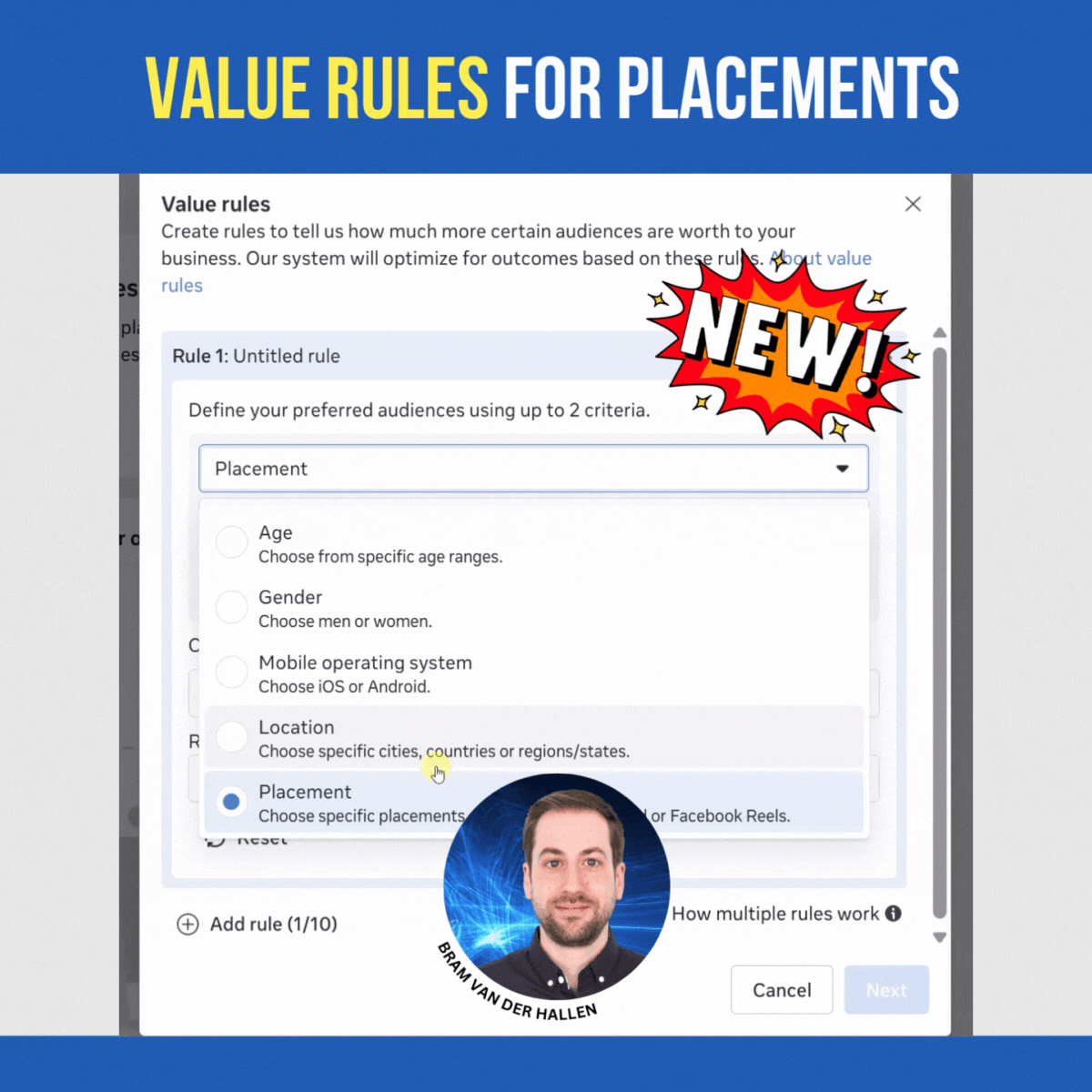 Meta adds Value Rules to adjust bids by audience and placement in Ads Manager