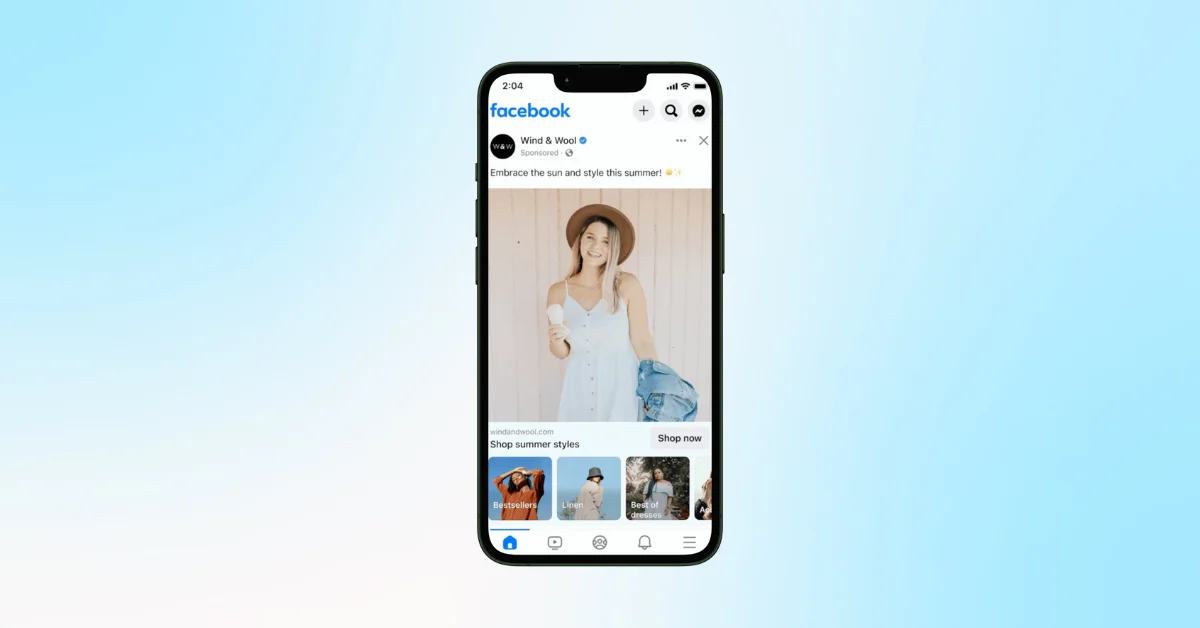 Meta updates site links to appear as carousel ads on Facebook and Instagram