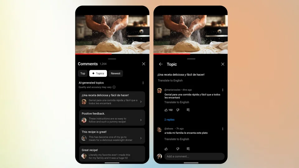 YouTube Expands Comment Topics Feature to All Supported Languages