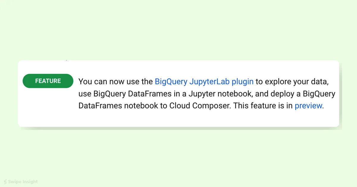 BigQuery Adds JupyterLab Plugin for Data Exploration and Deployment