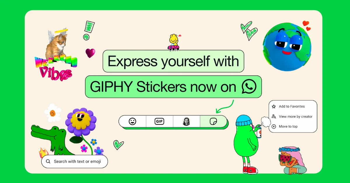 WhatsApp Adds GIPHY Integration, Custom Sticker Maker, and AI Tools to Boost Engagement