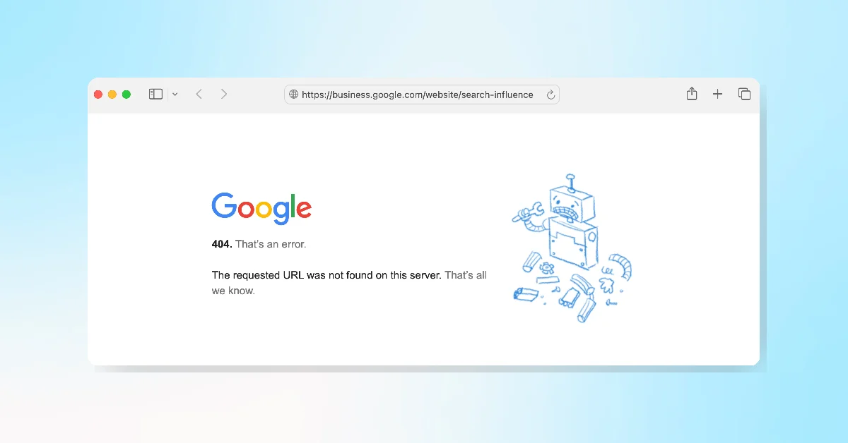 Google Business Profiles Websites Now Redirect to 404