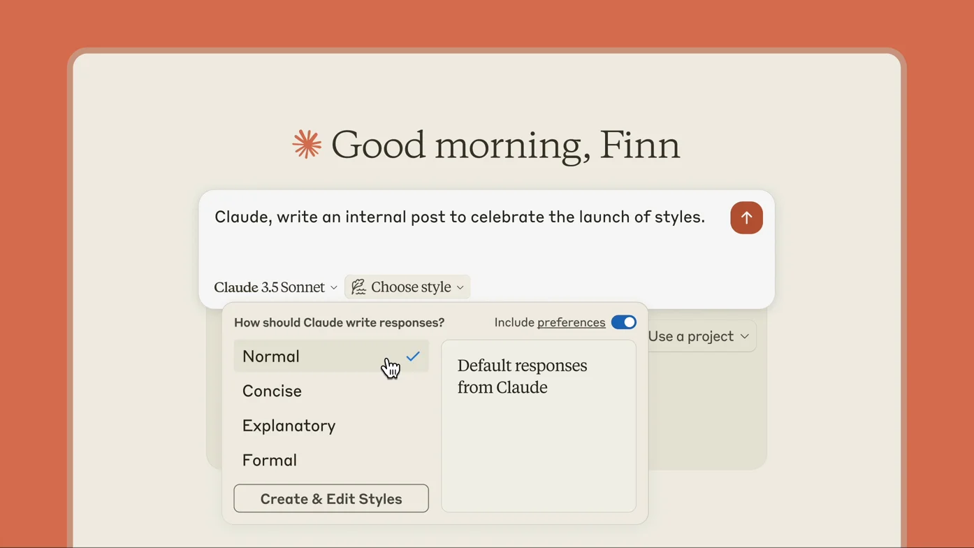 Claude Introduces Custom Styles for Personalized Responses