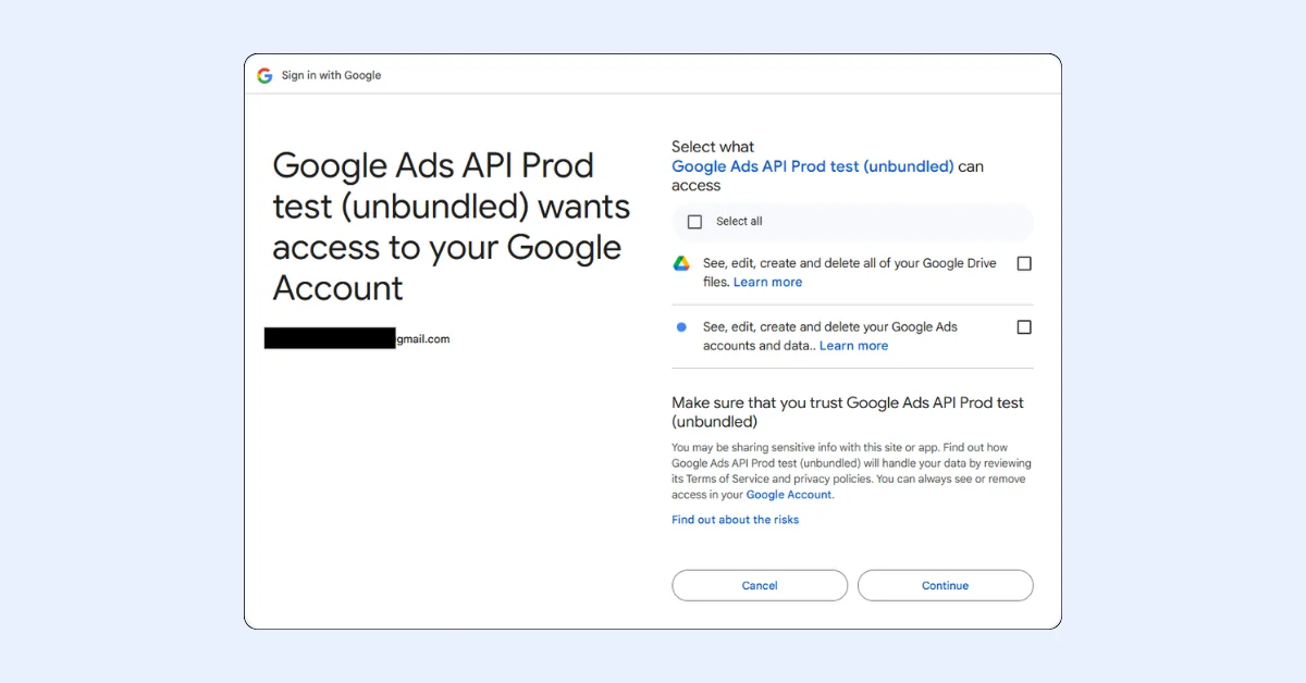 Google Introduces Consent Unbundling for OAuth in Ads APIs Starting May 2025