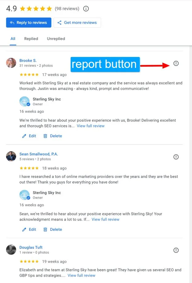 Google Updates Local Business Profile Reviews Page