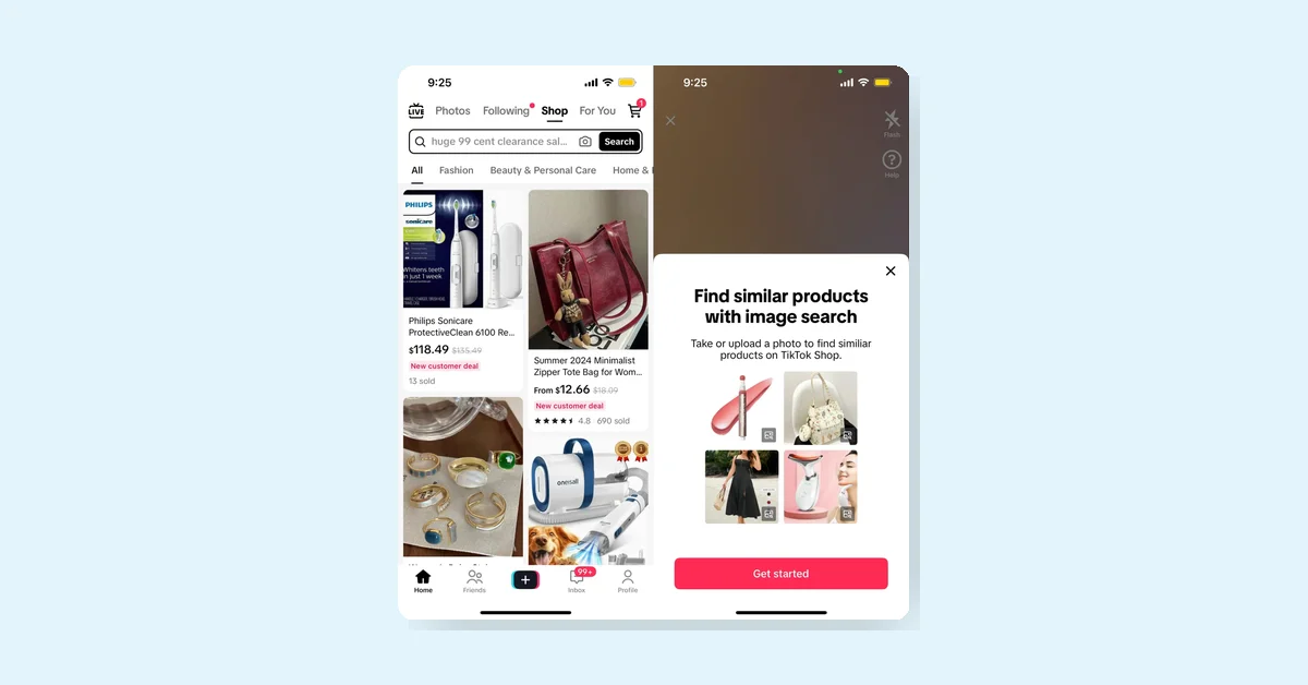 TikTok Challenges Google with New Image Search Feature in TikTok Shop