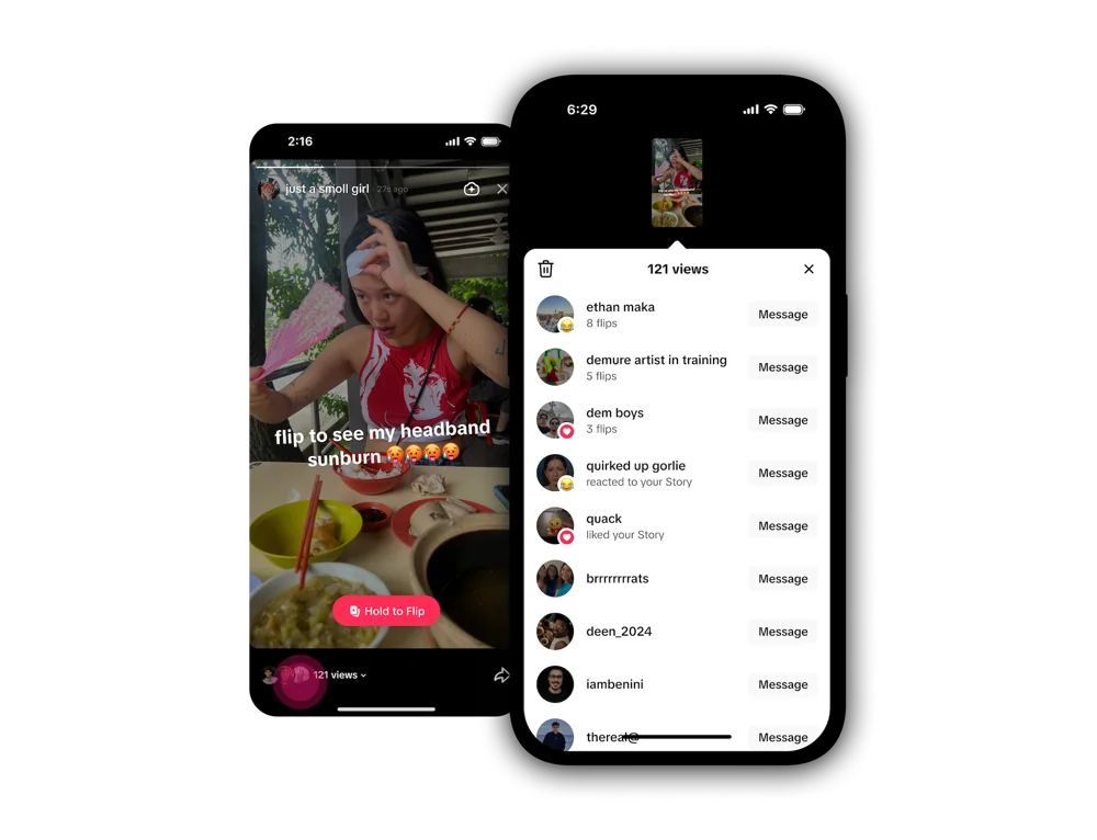 TikTok Launches Flip Stories Feature