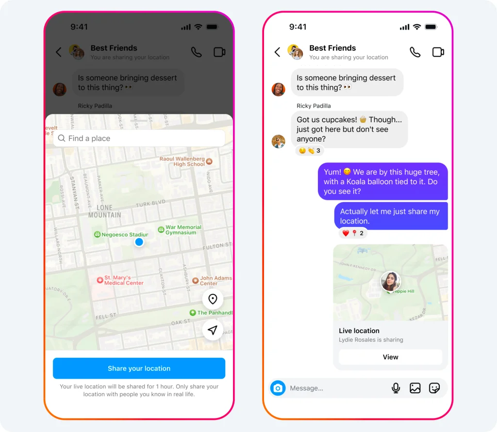 Location Sharing Features