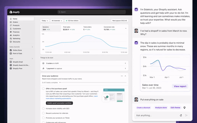 shopify sidekick