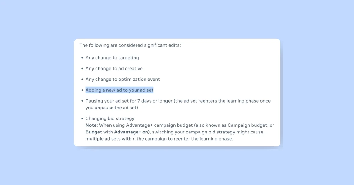 New Meta Ads May Change How the Learning Phase is Triggered