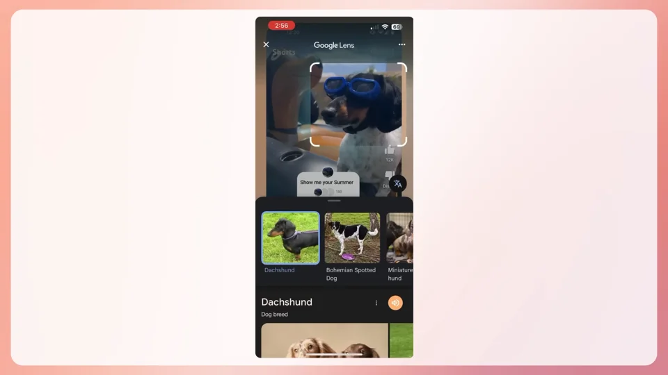 Google Lens Integration Comes to YouTube Shorts