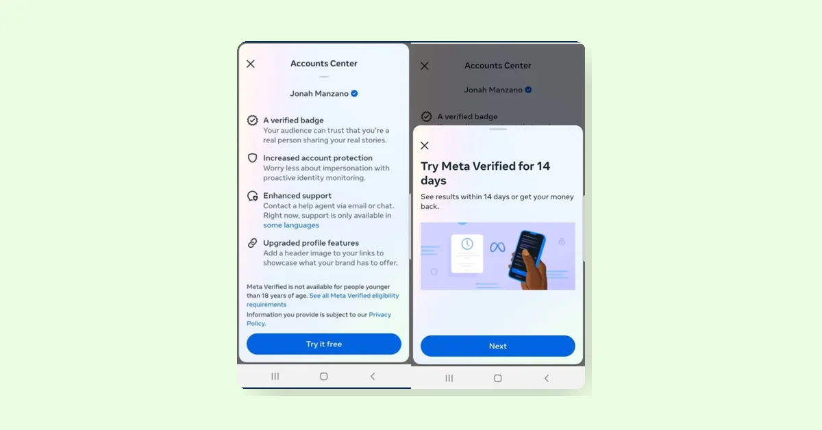 Meta Offers 2-Week Money Back Guarantee for Verified Subscribers