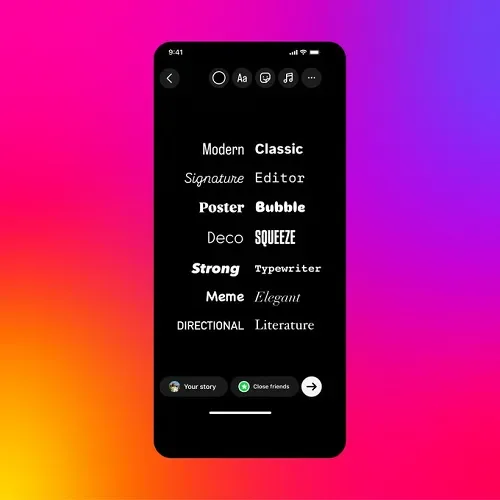 Instagram Rolls Out New Fonts, Animations, and 20-Frame Carousels