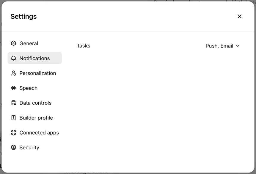 email and push notifications