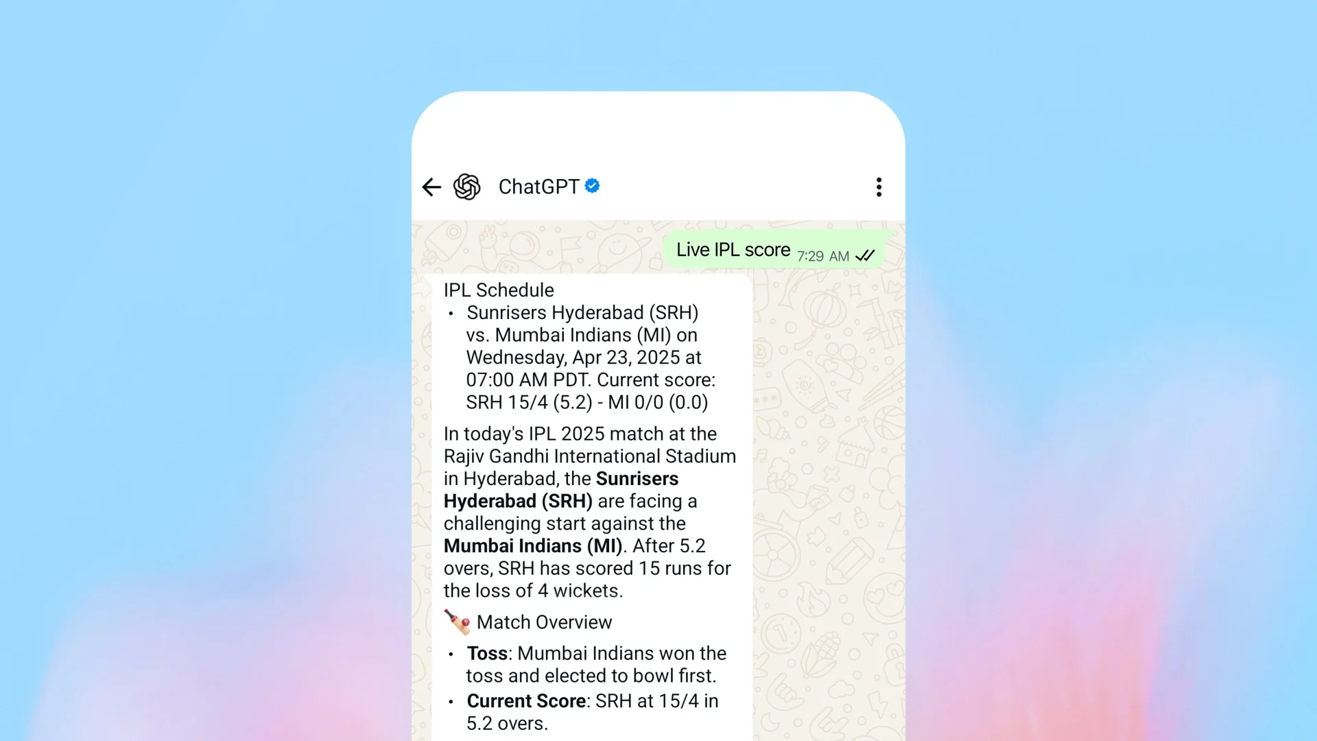 WhatsApp Integration
