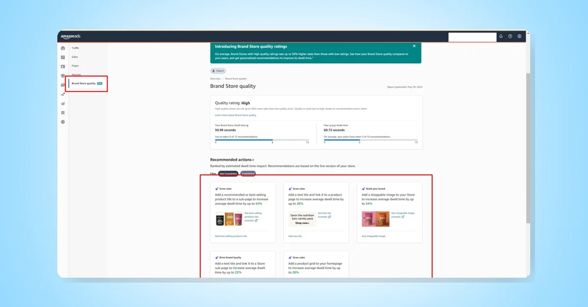 Amazon Introduces Brand Store Quality to Boost Store Performance