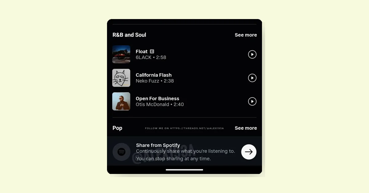 Instagram and Spotify Test Continuous Music Sharing Feature