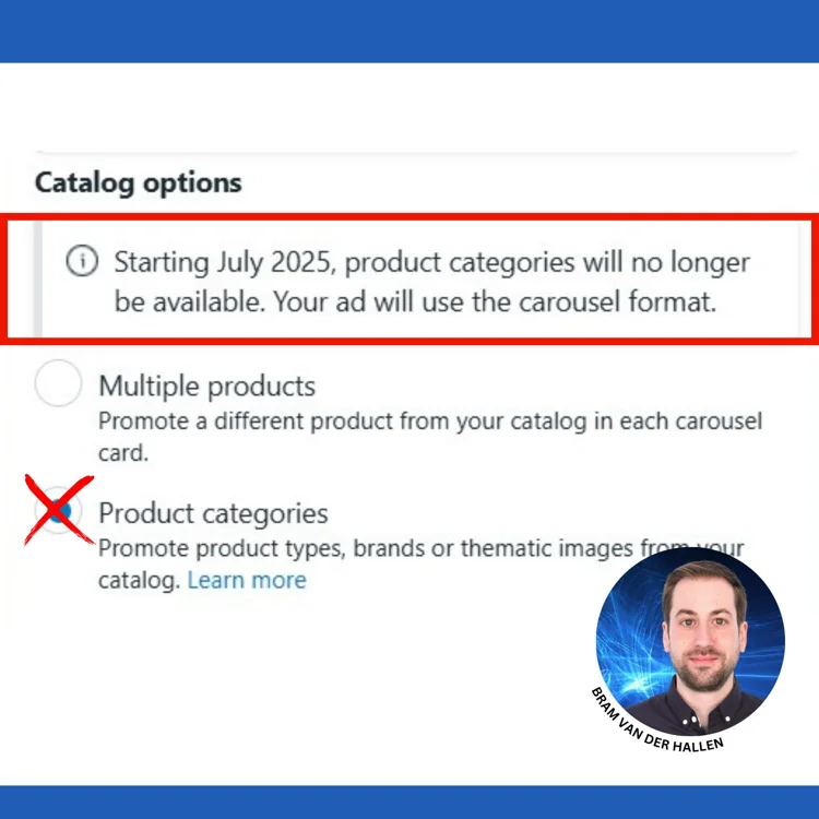Meta Removes Product Categories from Advantage+ Catalog Ads by July 2025
