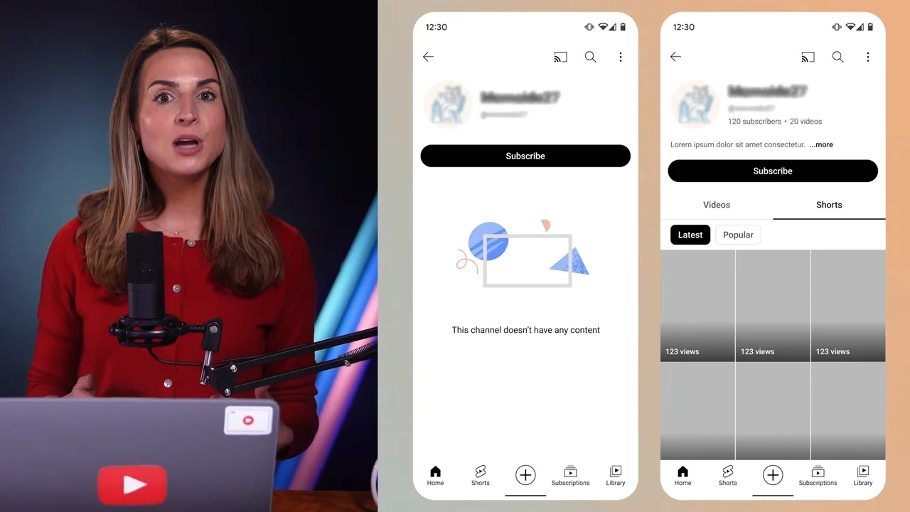 Simplified Channel Page Experience