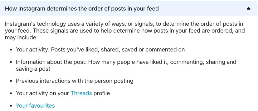 Meta Reveals Threads Activity Impacts Instagram Feed Ranking