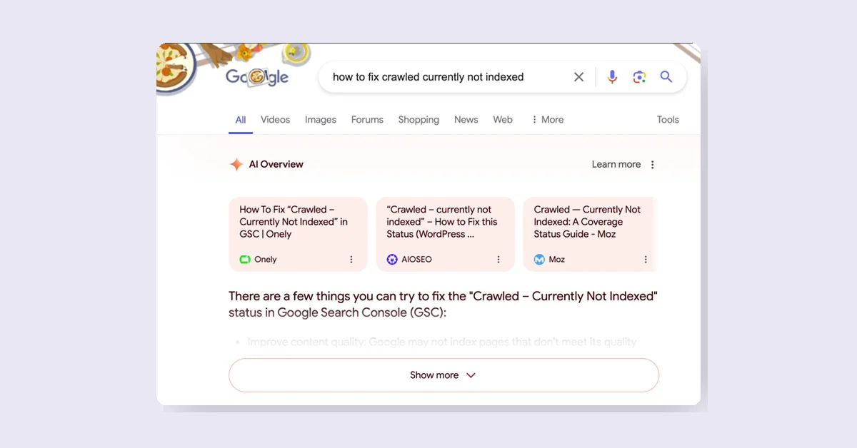 Google Launches New AI Overview Layout with Top Links