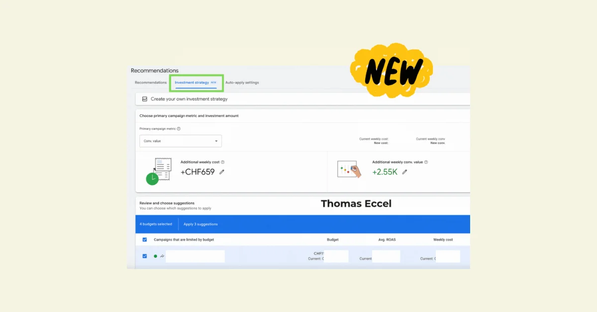Google Ads launches Investment Strategy tab to optimize budget allocation