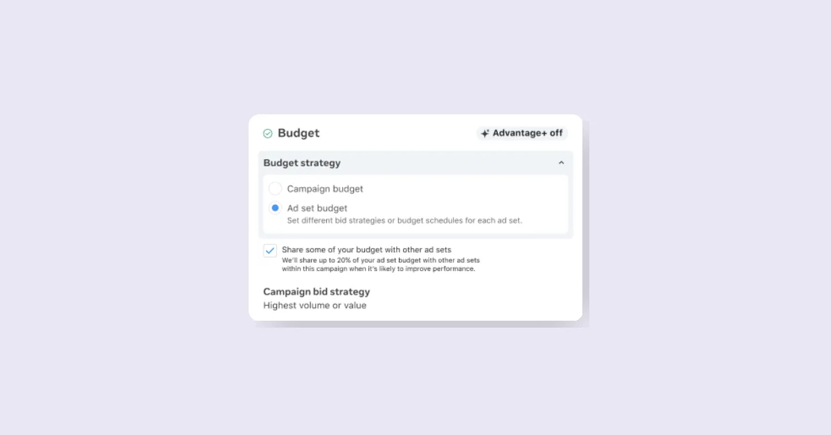 Meta introduces Ad Set Budget Sharing for optimized budget management
