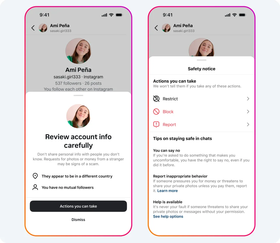 Instagram Launches Campaign to Combat Sextortion Scams, Adds New Safety Features