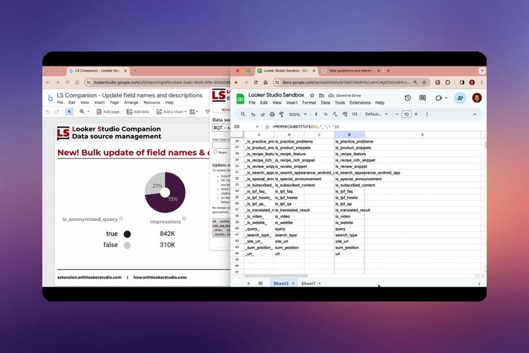 LookerStudio Companion Chrome Extension Now Features Batch Update for Data Fields