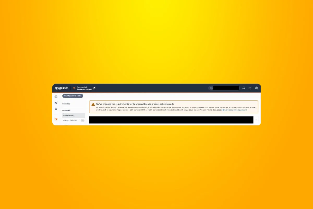 Amazon Updates Sponsored Brands Ads: Custom Image Now Required for Product Collections