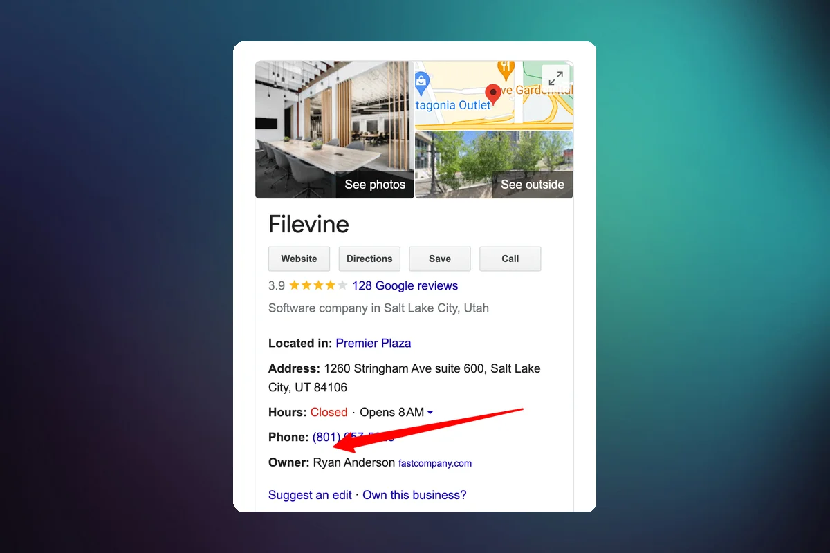 Google Adds 'Owner' Attribute to Local Business Panels