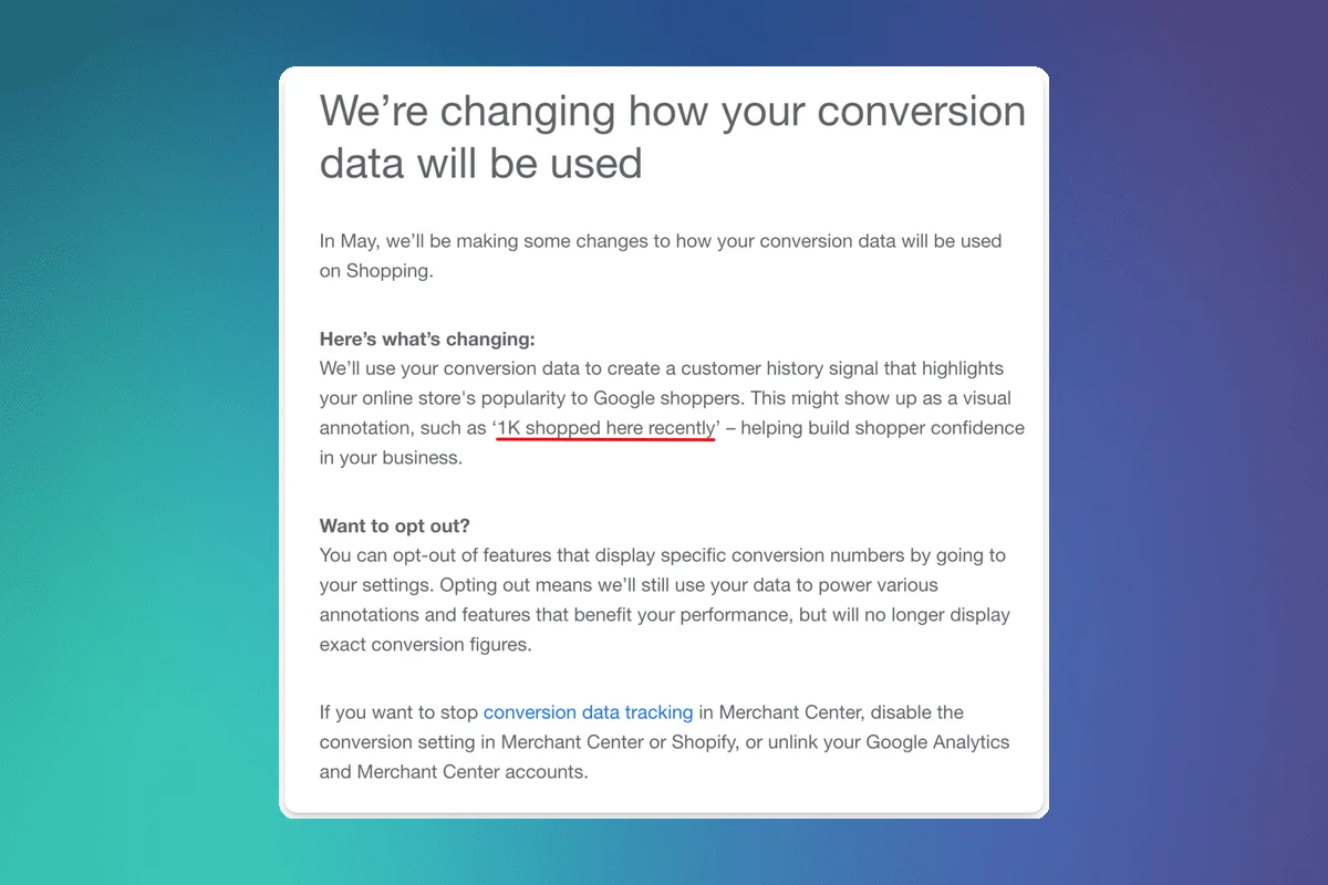 Google May Display Purchaser Count on Your E-Commerce Site