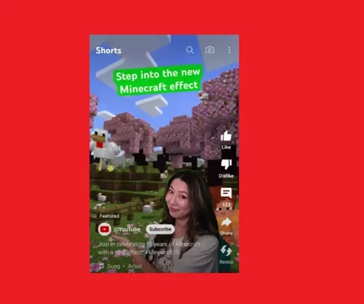 YouTube Introduces Quality Settings for Shorts, Celebrates Minecraft's 15th Anniversary