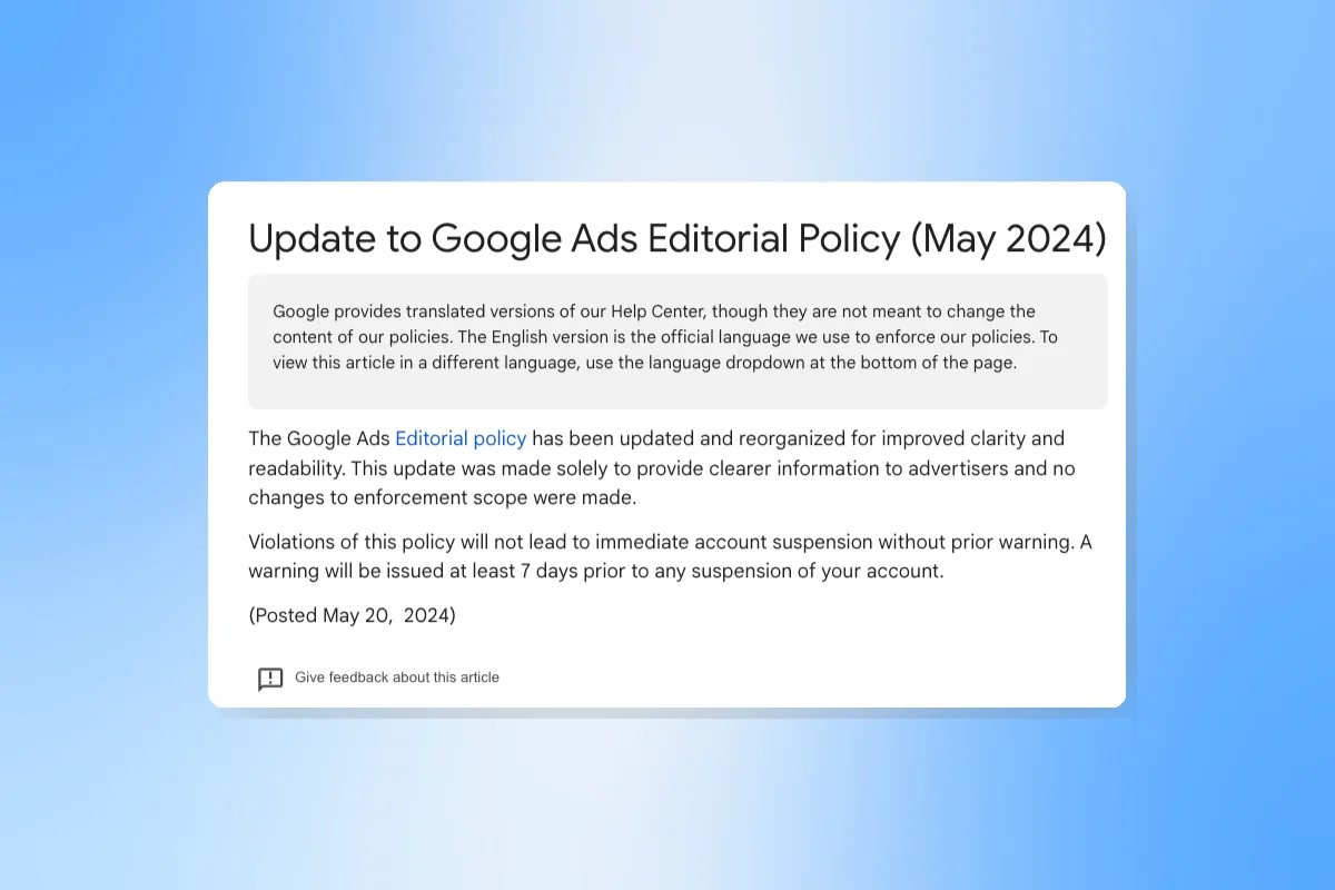 Google Ads Editorial Policy Updated for Improved Clarity and Readability